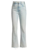 NWT Mother Hustler Ankle Fray in Smooth Sailing High Rise Boot Crop Jeans 26 - £126.24 GBP