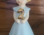Enesco ~ Growing Up ~ Porcelain Girl ~ Figurine ~ Age 2 ~ 3&quot; Tall - $22.44
