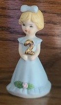 Enesco ~ Growing Up ~ Porcelain Girl ~ Figurine ~ Age 2 ~ 3&quot; Tall - £17.55 GBP