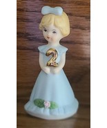 Enesco ~ Growing Up ~ Porcelain Girl ~ Figurine ~ Age 2 ~ 3&quot; Tall - £17.65 GBP