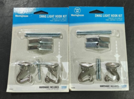 Swag Light Hook Kit, Pewter - Westinghouse 7044400 (2-Pack) - $4.16 CAD