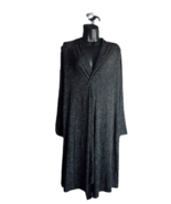 J Jill Wearever Collection Faux Wrap Dress Womens Small Black/White Polk... - $19.79