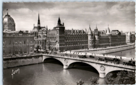 The Palace of Justice and the Pont au Change Paris France Postcard - £6.93 GBP