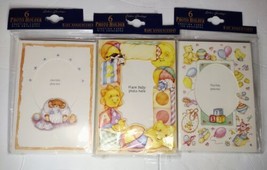 Deluxe Greetings Photo Holder Baby Announcement Cards 3 Pack Vintage - $16.14