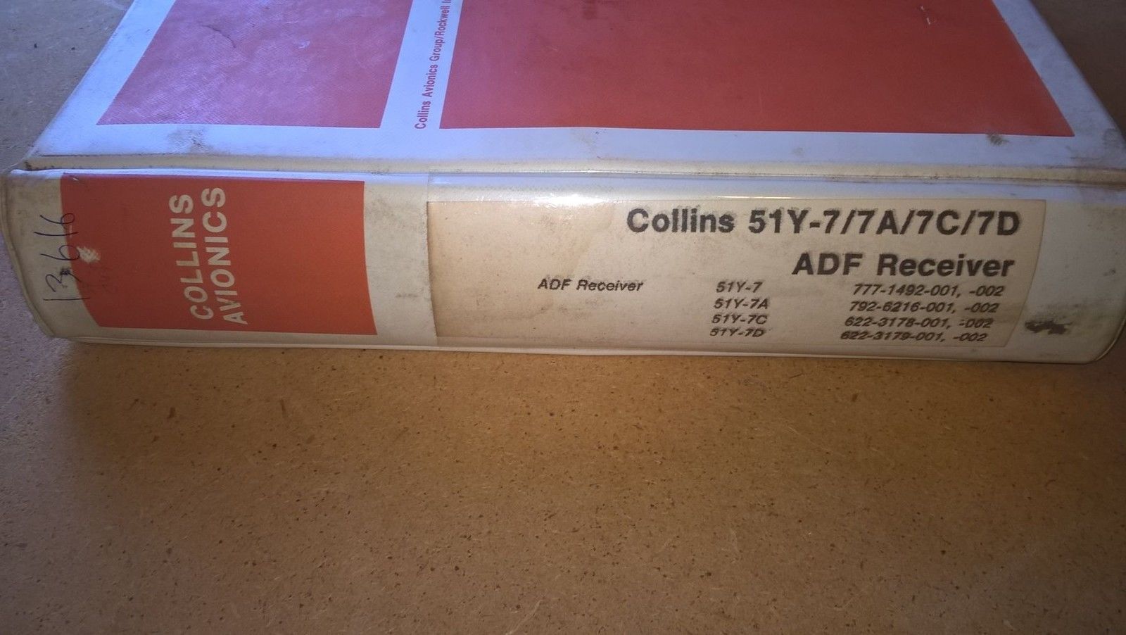 Rockwell Collins 51Y-7/7A/7c/7D  aDF Receiver Instruction/Repair manual - $147.00