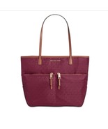 Michael Kors Pocket Nilon Tote Merlot/Gold Style - $148.49