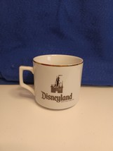 Vintage Disneyland Coffee Tea Cup Mug White Black Gold Trim DECUS Symposium 1982 - £10.94 GBP