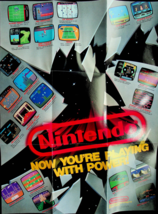 Nintendo Game Ad - Now You&#39;re Playing with Power (1988) - New - £14.69 GBP