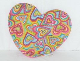 Molly N Me Multi Colored Hearts Pink No Slip Backing Floor Bath Mat image 1