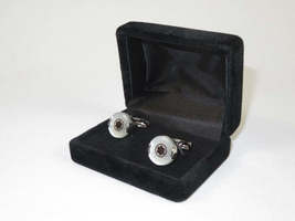 Men J.Valintin Cufflinks by Vitorofolo for French Cuff Shirt V35-31 White Gold image 3