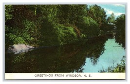Generic Scenic Greetings Windsor Nova Scotia NS UNP WB Postcard S5 - £2.32 GBP