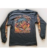 2007 Bike Week Daytona Beach Florida Biker Long Sleeve Shirt L Black  - $289.31 MXN
