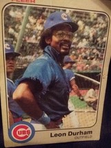 1983 Fleer Baseball Card #495 Leon Durham Chicago Cubs ⚾ - £6.71 GBP