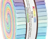 Jelly Roll Kona Cotton Solids New Pastel Palette Fabric Roll-Ups Precuts... - £23.51 GBP
