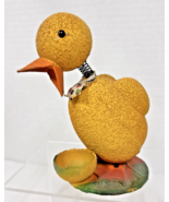 Vintage Paper Mache Easter Duck Nodder Candy Germany 5.5&quot; US ZONE 1945-1... - $54.45