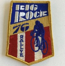 1976 Big Rock 76 Rallye Red White Gold Blue Vintage Cycling Patch - £11.65 GBP