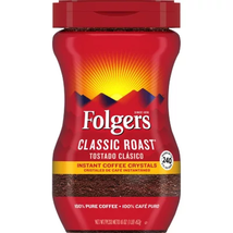 Folgers Classic Roast Instant Coffee Crystals (16 Oz.) - £24.92 GBP