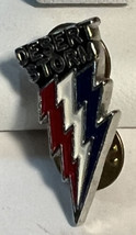 Pin Collectible Desert Storm Red White Blue Double Push Pins 1 Inch Silver Stone - £7.56 GBP
