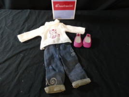 AMERICAN GIRL Doll CLOTHING SWEET SUGAR Outfit Top Bottom Shoes + Box - $17.82