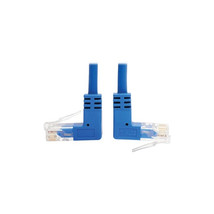 Tripp Lite N204-S02-BL-UD UP/DOWN-ANGLE CAT6 Gigabit Molded Slim Utp Ethernet Ca - £19.03 GBP