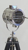 Nauticalmart Brilliant Chrome Finish Searchlight With Tripod Floor Lamp  - £156.59 GBP