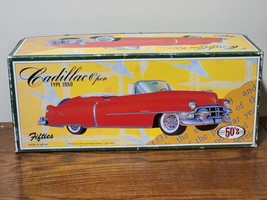 Vintage New In Box Leadworks Tin Friction Toy Car- 1950 Cadillac (Red) - £43.26 GBP