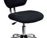 Mid-Back Gray Mesh Padded Swivel Task Office Chair With Chrome Base From... - £112.63 GBP