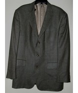 Oscar de la Renta Men&#39;s Casual Sports Jacket Vintage Size 44L Brown/Gree... - £87.83 GBP