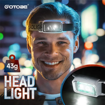 Mini Ultralight Head Lamps Waterproof 3 Mode Powered Headlight Fishing Hiking - £13.32 GBP