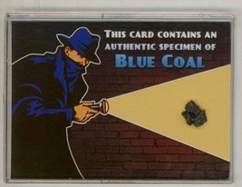 Shadow Knows OTR Old Time Radio Sponsor Authentic Blue Coal Specimen Prop Card - £37.87 GBP