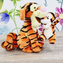 Disney 10&quot; TIGGER Canasa Trading Vintage Plush &amp; Curly Tail &amp; Mini Sears Lot - £14.94 GBP