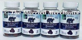 4x Herbion Naturals Elderberry Gummies + Vitamin C &amp; Zinc 60 each 8/2024+ FRESH! - £20.29 GBP