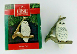 1991 Hallmark Keepsake Snowy Owl Ornament in Box U84/5269 - £10.38 GBP