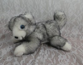 Little Brownie Bakers Husky Dog Wolf Puppy Grey Gray 12&quot; Plush Stuffed 2014 - $8.79