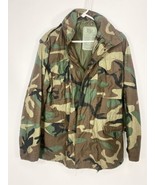Alpha Industries US Military Army Field Woodland Camo Jacket Coat Medium Regular - $49.45
