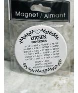 Kitchen Conversions Recipe Circular Ceramic Fridge Magnet - $22.87 CAD