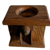 VTG Handmade Wooden Nut Candy Dispenser Countertop Mason Jar Primitive F... - €21,60 EUR