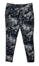 Champion Women Size XL (Meas 30x30) Gray Graffiti Yoga Pants Pull On Stretch - £8.45 GBP