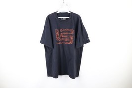 Vintage Nike Lebron James Mens XL Faded Mini Swoosh Short Sleeve T-Shirt Black - £27.36 GBP