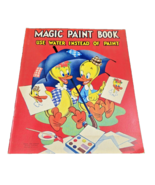 Magic Paint Book Use Water #1006 Jeanne Voelz Art 1940&#39;s Lowe File Copy ... - $8.79