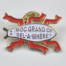 Moc Grand Of Del-A-Where Insect Bug Pin Gold Tone Enamel Delaware  - $10.00