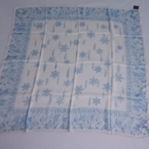 Vintage Escada authentic Silk Scarf blue/creme Square 90 cm - £52.31 GBP