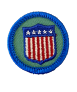 Girl Scout Patch Badge Junior Shield Worlds to Explore USA WTE Junior VT... - $14.89