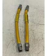 2 Qty of BrassCraft CSSB21-18 Yellow Stainless Steel Gas Connectors (2 Qty) - $42.44 CAD