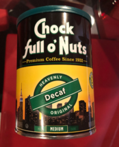 CHOCK FULL OF NUTS ORIGINAL GROUND DECAF COFFEE 11OZ - £11.84 GBP