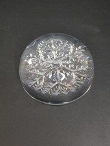 Vintage Cristal France 24% Lead Crystal Snowflake Paperweight 3-1/2&quot; - $126.24 MXN