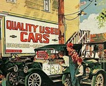 Advertising Used Cars Chevy Chevrolet Bargain Car Vtg UNP Chrome Postcard - $6.98