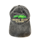 Orange Beach Alabama Youth Gray Ballcap Embroidered Adjustable Unisex - £9.31 GBP