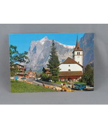 Vintage Postcard - Grindewald Church and the Wetterhorn - Rowesa AG - $15.00