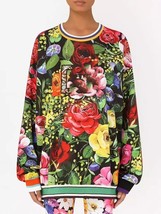 Vintage printed panel round neck long sleeve design coat for women&#39;s autumn new  - £154.34 GBP